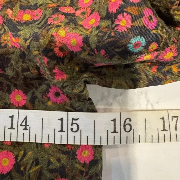 Girls Peek Lightweight Cotton Pink Floral Pullover LS Shirt Size - Picture 8 of 8